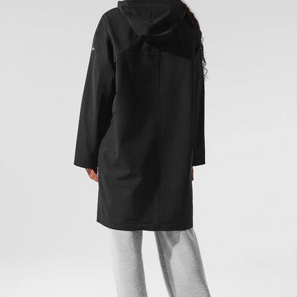 alo Women's Rain Or Shine Long Coat - Black