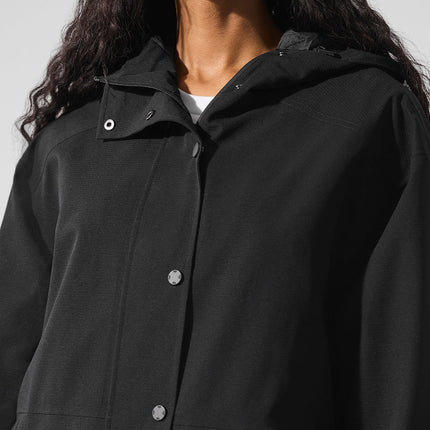 alo Women's Rain Or Shine Long Coat - Black