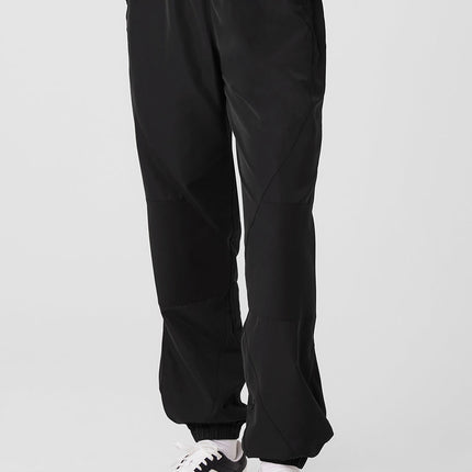alo Women's Mixed Media Reinvention Jogger - Black