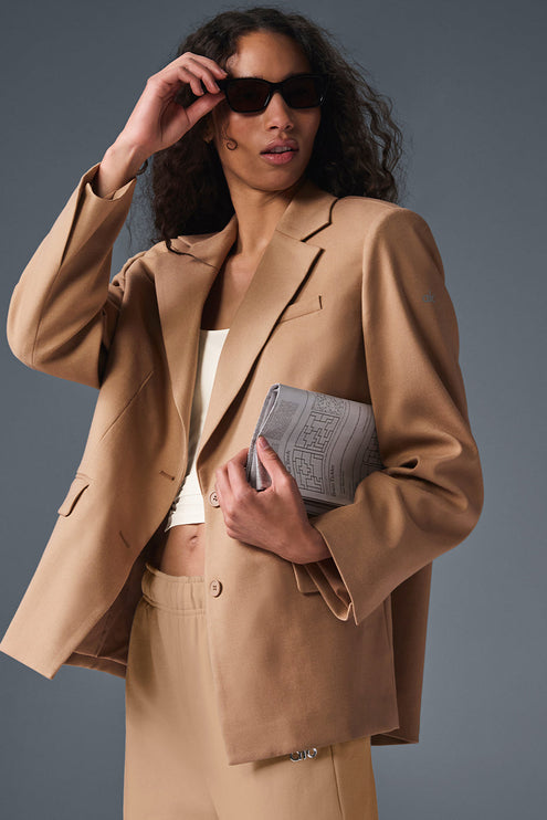 alo Women's First-Class Blazer - Toasted Almond