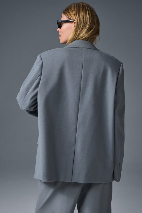 alo Women's First-Class Blazer - Steel Grey