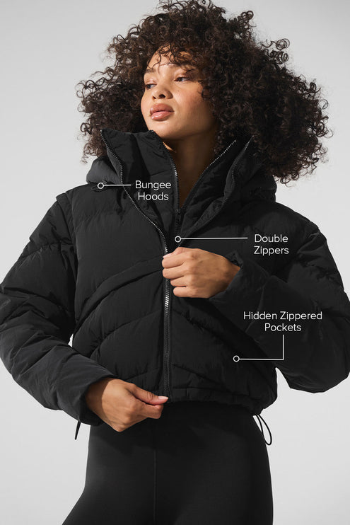 alo Women's Glacier Puffer - Black