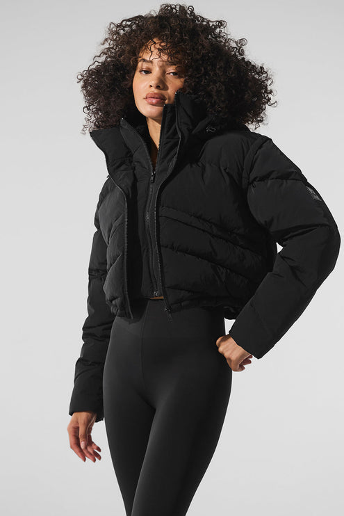 alo Women's Glacier Puffer - Black
