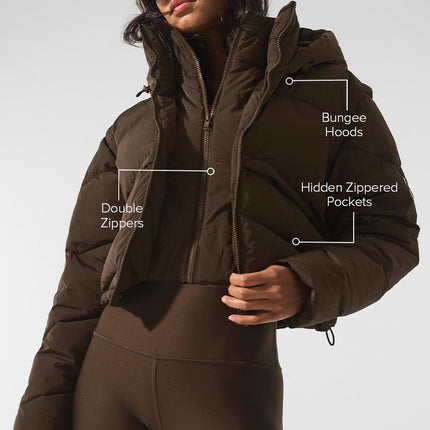 alo Women's Glacier Puffer - Espresso