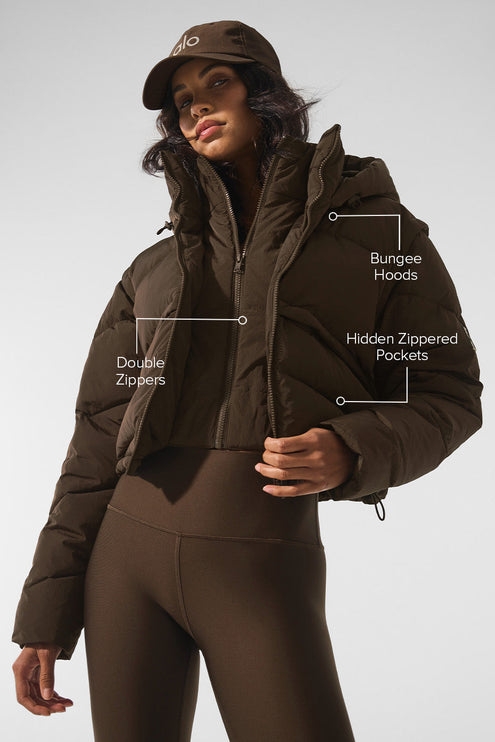 alo Women's Glacier Puffer - Espresso