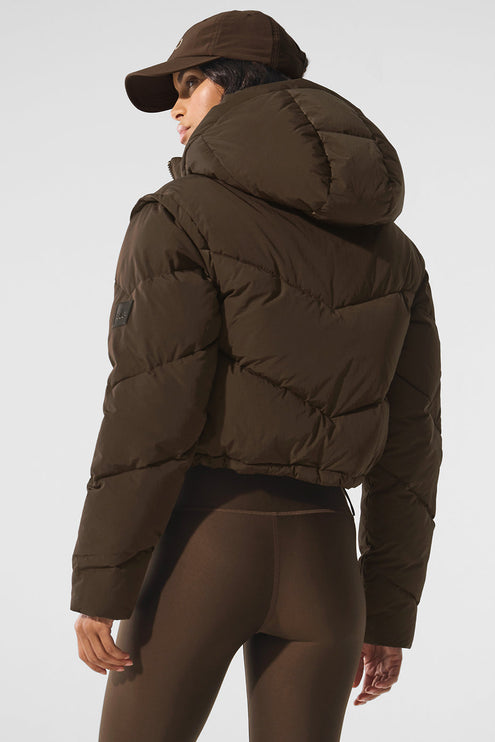 alo Women's Glacier Puffer - Espresso