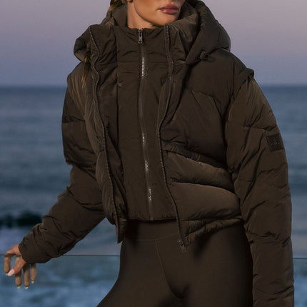 alo Women's Glacier Puffer - Espresso