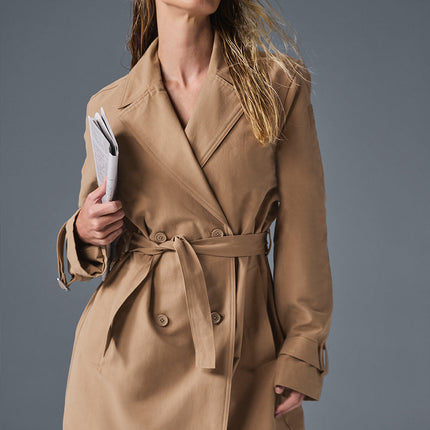 alo Women's Prime Trench - Toasted Almond