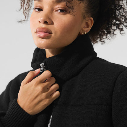 alo Women's Darling Sweater Puffer - Black