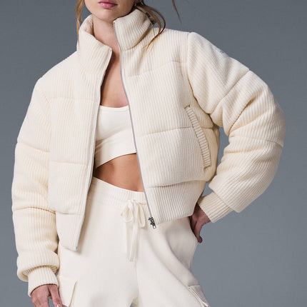 alo Women's Darling Sweater Puffer - Ivory