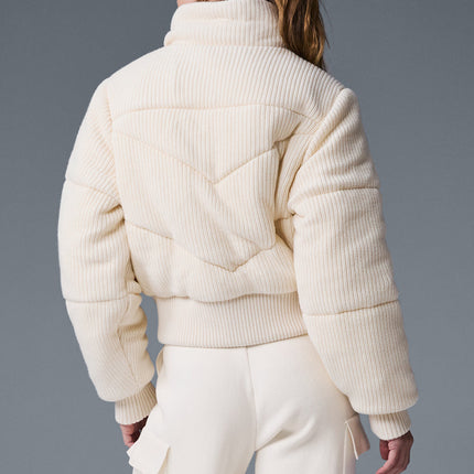 alo Women's Darling Sweater Puffer - Ivory