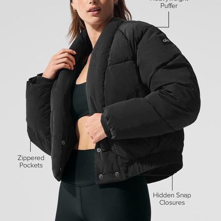 alo Women's Stargazing Puffer - Black