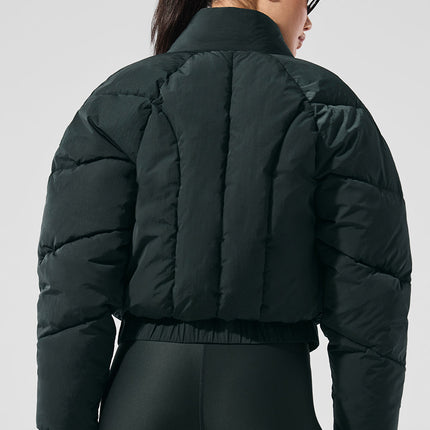 alo Women's Stargazing Puffer - Charcoal Green