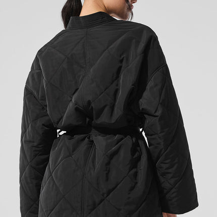 alo Women's Urbanite Wrap Puffer - Black