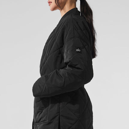 alo Women's Urbanite Wrap Puffer - Black