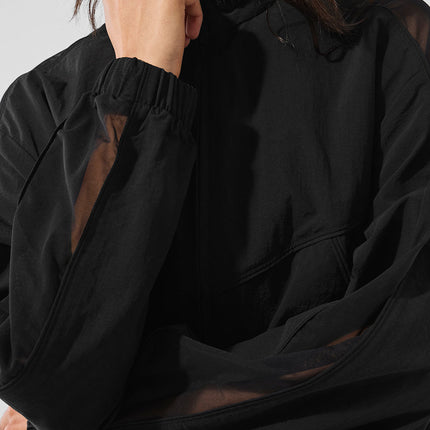alo Women's Origin Full-Zip Track Jacket - Black