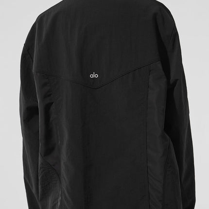 alo Women's Origin Full-Zip Track Jacket - Black