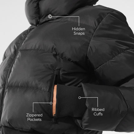 alo Women's Foxy Puffer Jacket - Black