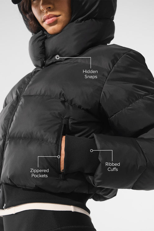 alo Women's Foxy Puffer Jacket - Black