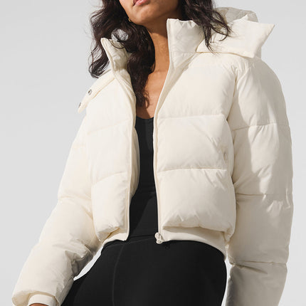 alo Women's Foxy Puffer Jacket - Ivory