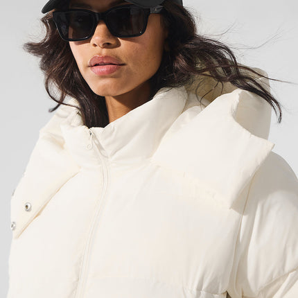 alo Women's Foxy Puffer Jacket - Ivory