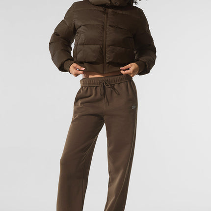 alo Women's Foxy Puffer Jacket - Espresso
