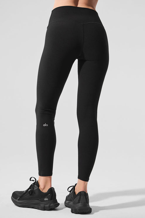alo Women's Alosoft High-Waist 7/8 Highlight Legging - Black