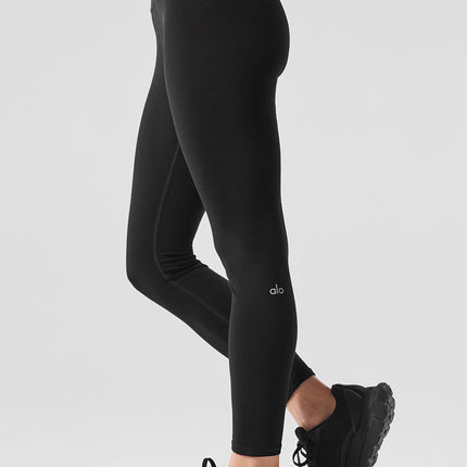 alo Women's Alosoft High-Waist 7/8 Highlight Legging - Black
