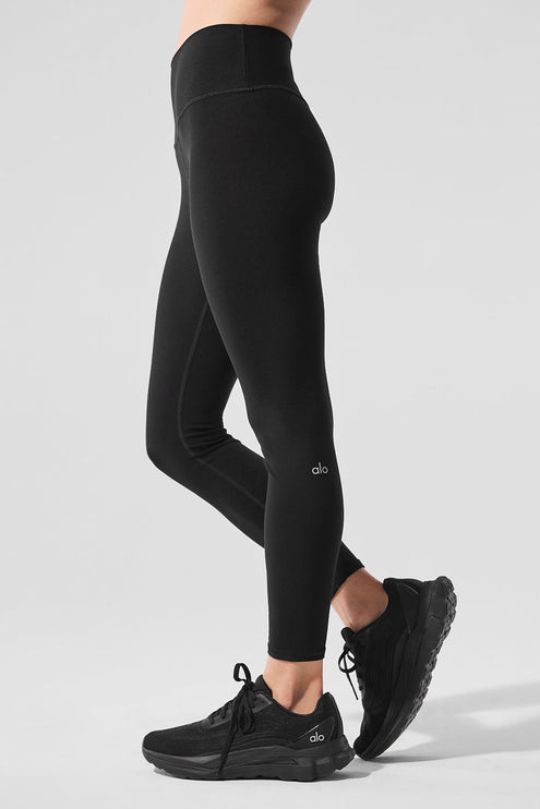 alo Women's Alosoft High-Waist 7/8 Highlight Legging - Black
