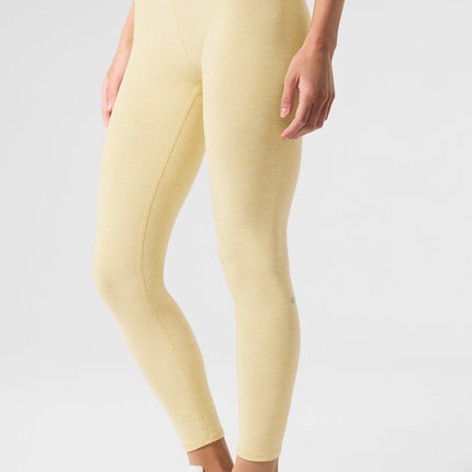 alo Women's Alosoft High-Waist 7/8 Highlight Legging - Warm Butter Heather