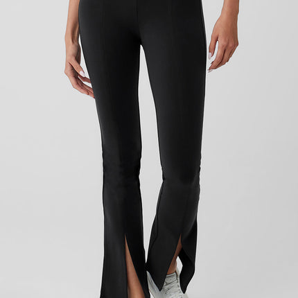 alo Women's Airbrush 7/8 High Waist Flutter Legging - Black