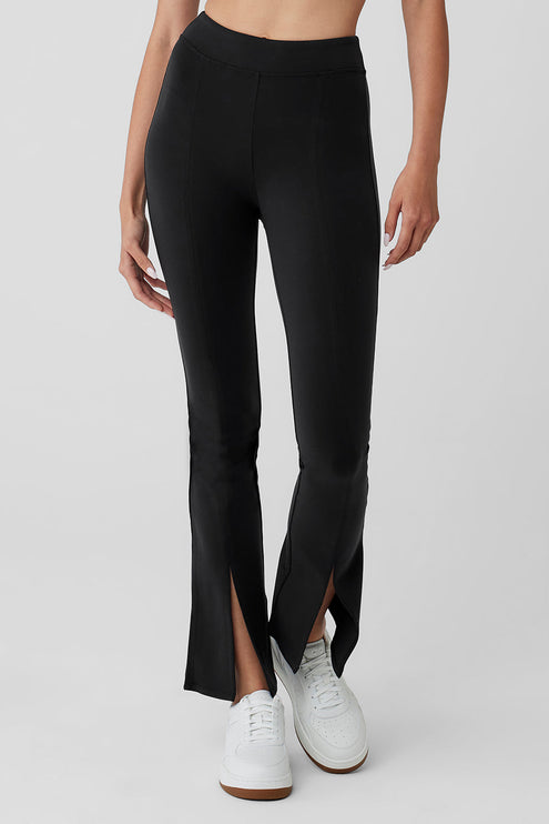 alo Women's Airbrush 7/8 High Waist Flutter Legging - Black