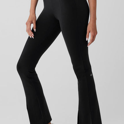 alo Women's Airbrush 7/8 High Waist Flutter Legging - Black