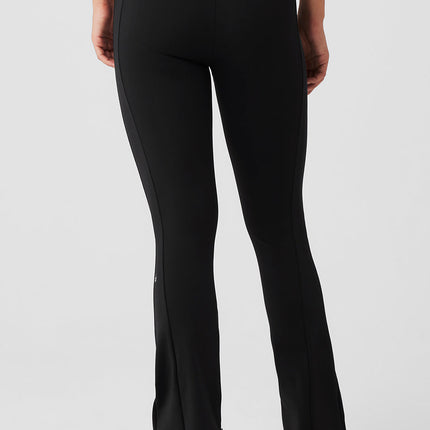 alo Women's High-Waist 7/8 Zip It Flare Legging - Black