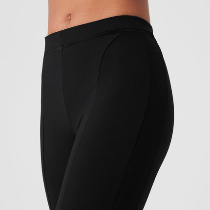 alo Women's High-Waist 7/8 Zip It Flare Legging - Black