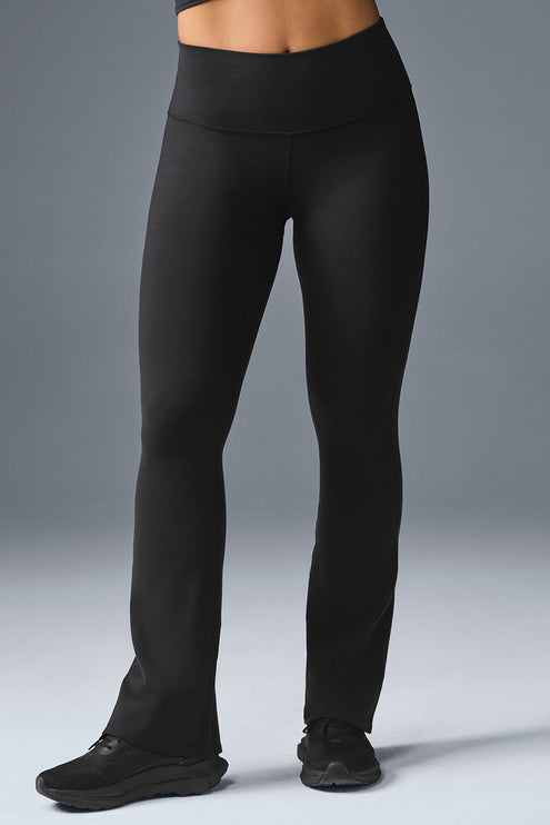alo Women's Airbrush High-Waist Bootcut Legging - Black