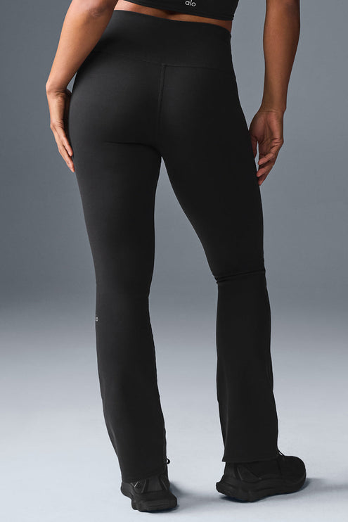 alo Women's Airbrush High-Waist Bootcut Legging - Black