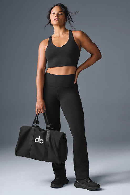 alo Women's Airbrush High-Waist Bootcut Legging - Black