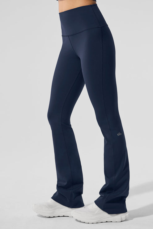 alo Women's Airbrush High-Waist Bootcut Legging - Navy