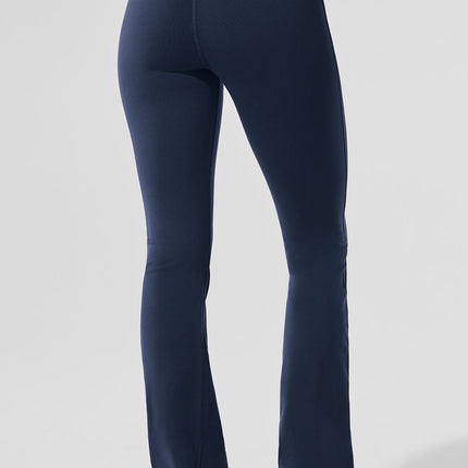 alo Women's Airbrush High-Waist Bootcut Legging - Navy