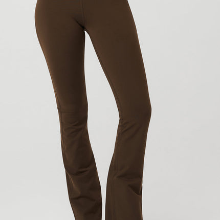 alo Women's Airbrush High-Waist Bootcut Legging - Espresso