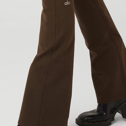 alo Women's Airbrush High-Waist Bootcut Legging - Espresso