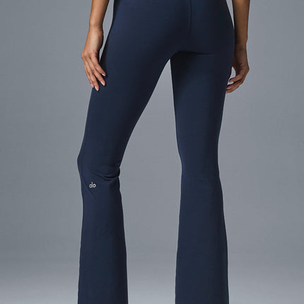 alo Women's Airbrush High-Waist 7/8 Bootcut Legging - Navy