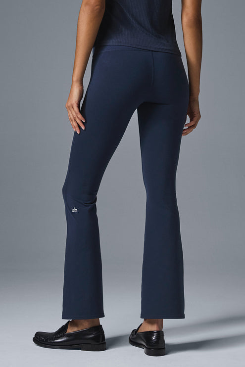 alo Women's Airbrush High-Waist 7/8 Bootcut Legging - Navy