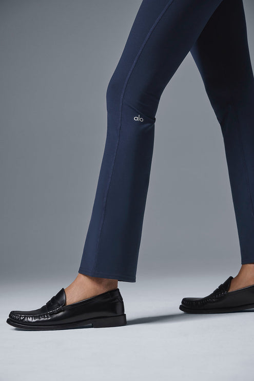 alo Women's Airbrush High-Waist 7/8 Bootcut Legging - Navy