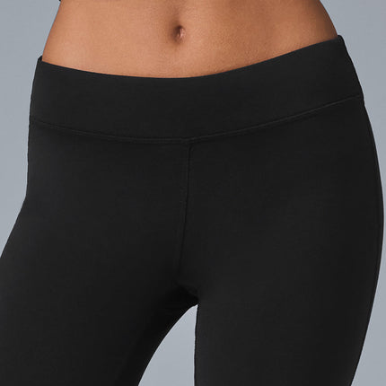 alo Women's Airbrush Low-Rise Bootcut Legging - Black