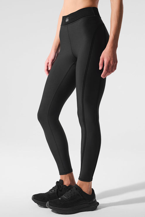 alo Women's Airlift High-Waist 7/8 Line Up Legging - Black