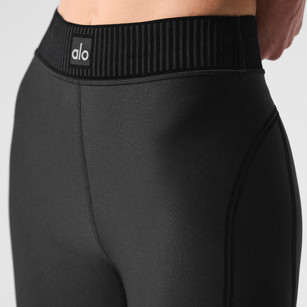 alo Women's Airlift High-Waist 7/8 Line Up Legging - Black