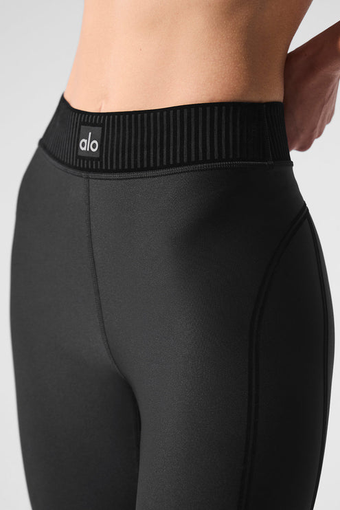 alo Women's Airlift High-Waist 7/8 Line Up Legging - Black