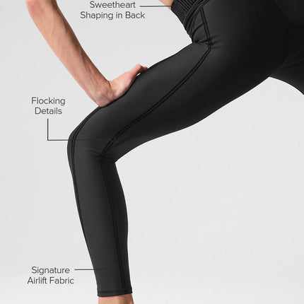alo Women's Airlift High-Waist 7/8 Line Up Legging - Black